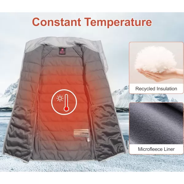 Little Donkey Andy Women’s Lightweight Puffer Vest, Packable Sleeveless Jacket for Hiking Ski Walking