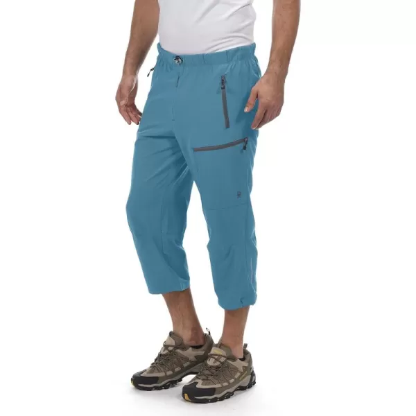 Little Donkey Andy Men's Quick Dry 3/4 Pants Lightweight Capri Shorts Hiking Fishing Travel Casual