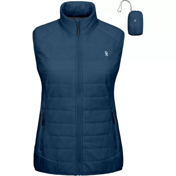 Little Donkey Andy Women’s Lightweight Puffer Vest, Packable Sleeveless Jacket for Hiking Ski Walking