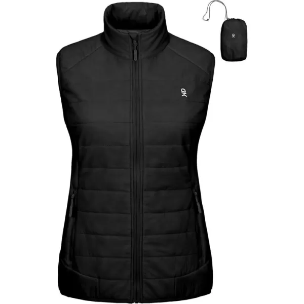 Little Donkey Andy Women’s Lightweight Puffer Vest, Packable Sleeveless Jacket for Hiking Ski Walking