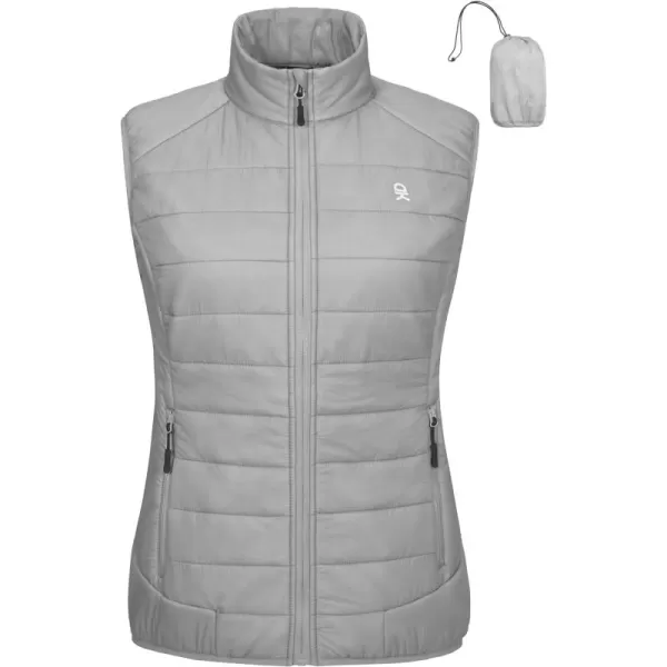 Little Donkey Andy Women’s Lightweight Puffer Vest, Packable Sleeveless Jacket for Hiking Ski Walking