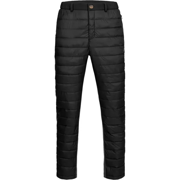 Little Donkey Andy Men's Lightweight Puffy Pants Puffer Quilted Ski Insulation Pants for Winter Snow