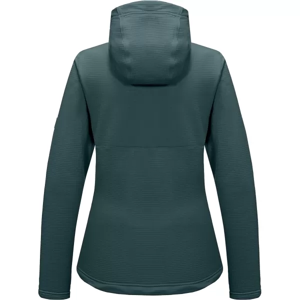 Little Donkey Andy Women's Winter Lightweight Warm Fleece Running Jacket Breathable Thumbholes Thermal Hiking Jacket