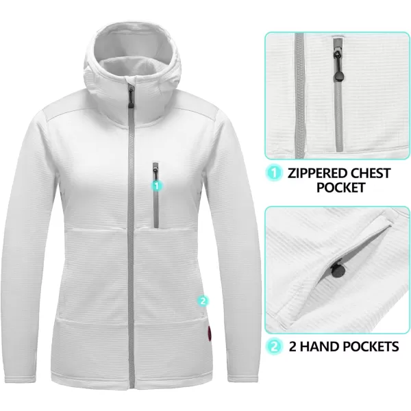 Little Donkey Andy Women's Winter Lightweight Warm Fleece Running Jacket Breathable Thumbholes Thermal Hiking Jacket
