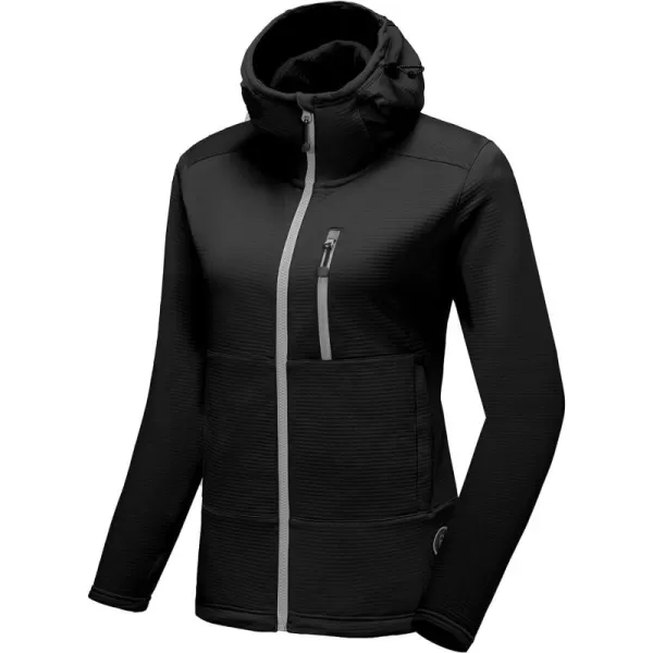 Little Donkey Andy Women's Winter Lightweight Warm Fleece Running Jacket Breathable Thumbholes Thermal Hiking Jacket