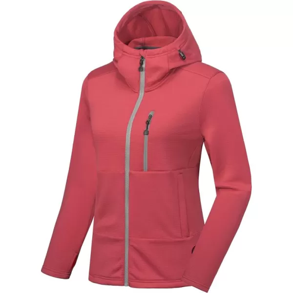 Little Donkey Andy Women's Winter Lightweight Warm Fleece Running Jacket Breathable Thumbholes Thermal Hiking Jacket