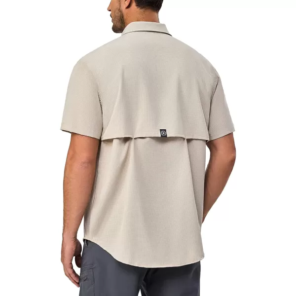Little Donkey Andy Men's Lightweight UPF 50+ Short Sleeve Shirt, Breathable Fishing Hiking Shirt, Air-Holes Tech
