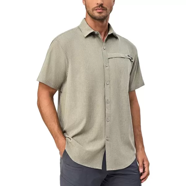 Little Donkey Andy Men's Lightweight UPF 50+ Short Sleeve Shirt, Breathable Fishing Hiking Shirt, Air-Holes Tech