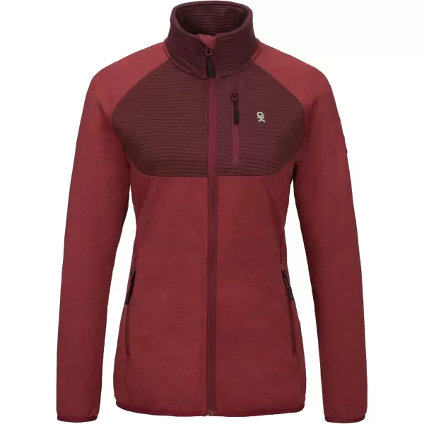 imageLittle Donkey Andy Womens High Performance Thermal Jackets for Running Golf Hiking Lightweight Windproof WarmDark Red Heather