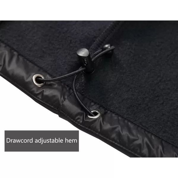 imageLittle Donkey Andy Womens Insulated Hiking Jacket Thermal Running Hybrid Jacket Lightweight Breathable and WarmHoodedblack