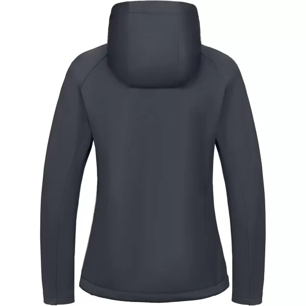 imageLittle Donkey Andy Womens Insulated Hiking Jacket Thermal Running Hybrid Jacket Lightweight Breathable and WarmHoodedgray