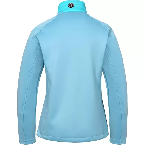 imageLittle Donkey Andy Womens Insulated Hiking Jacket Thermal Running Hybrid Jacket Lightweight Breathable and WarmUpgrade Blue Radiance
