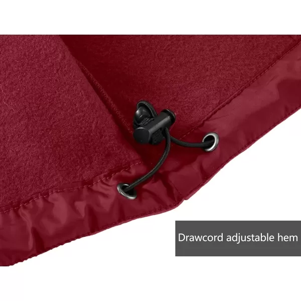 imageLittle Donkey Andy Womens Insulated Hiking Jacket Thermal Running Hybrid Jacket Lightweight Breathable and WarmUpgrade Dark Red