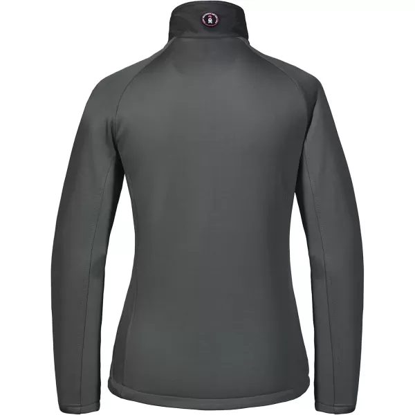 imageLittle Donkey Andy Womens Insulated Hiking Jacket Thermal Running Hybrid Jacket Lightweight Breathable and WarmUpgrade Gray