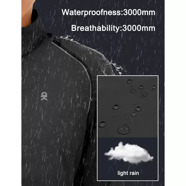 imageLittle Donkey Andy Womens Lightweight Waterproof Cycling Jacket with Removable Sleeves for Biking Running GolfBlack
