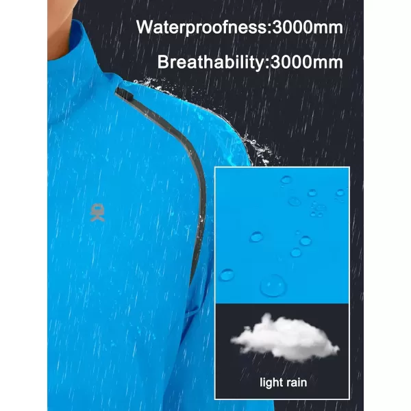 imageLittle Donkey Andy Womens Lightweight Waterproof Cycling Jacket with Removable Sleeves for Biking Running GolfDresden Blue