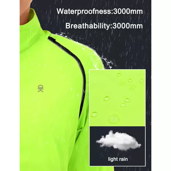 imageLittle Donkey Andy Womens Lightweight Waterproof Cycling Jacket with Removable Sleeves for Biking Running GolfFluorescent Yellow