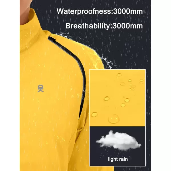 imageLittle Donkey Andy Womens Lightweight Waterproof Cycling Jacket with Removable Sleeves for Biking Running GolfGolden Rod