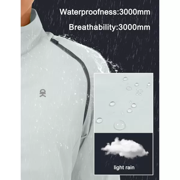 imageLittle Donkey Andy Womens Lightweight Waterproof Cycling Jacket with Removable Sleeves for Biking Running GolfLight Gray