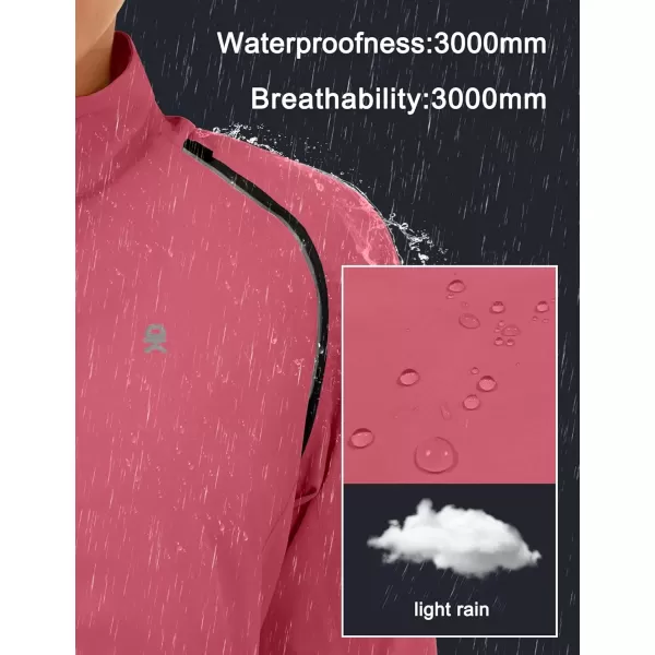 imageLittle Donkey Andy Womens Lightweight Waterproof Cycling Jacket with Removable Sleeves for Biking Running GolfRed