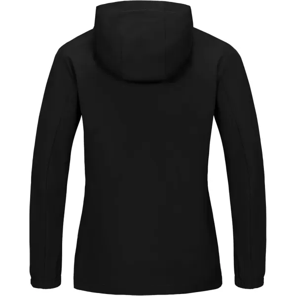 imageLittle Donkey Andy Womens Lightweight Windbreaker Zip Up Windproof Outerwear Jacket for Hiking Travel CyclingAblack