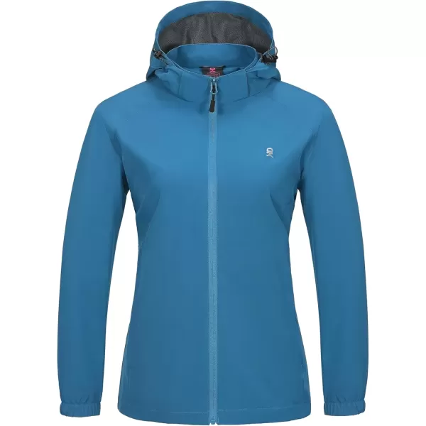 imageLittle Donkey Andy Womens Lightweight Windbreaker Zip Up Windproof Outerwear Jacket for Hiking Travel CyclingAblue