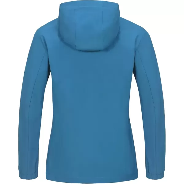 imageLittle Donkey Andy Womens Lightweight Windbreaker Zip Up Windproof Outerwear Jacket for Hiking Travel CyclingAblue