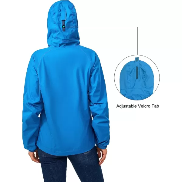 imageLittle Donkey Andy Womens Lightweight Windbreaker Zip Up Windproof Outerwear Jacket for Hiking Travel CyclingBlue Danube