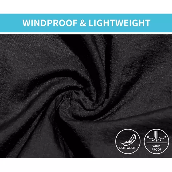 imageLittle Donkey Andy Womens Packable Lightweight Hooded Jacket Windproof Windbreaker with Recycled InsulationBlack