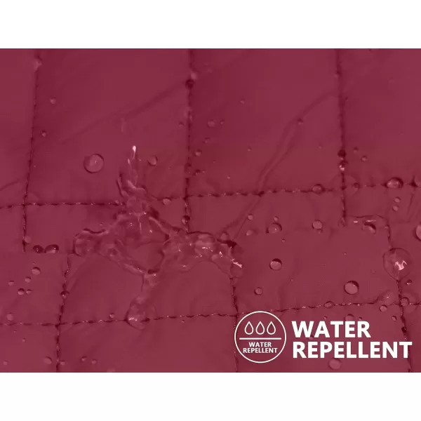 imageLittle Donkey Andy Womens Puffer Jacket Lightweight Warm Hiking Jacket with PostConsumer Synthetic InsulationDark Red