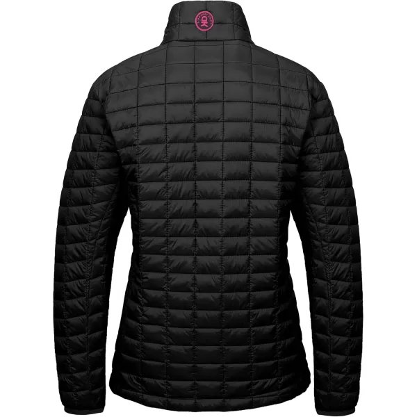 imageLittle Donkey Andy Womens Puffer Jacket Lightweight Warm Hiking Jacket with PostConsumer Synthetic InsulationUpgrade Black