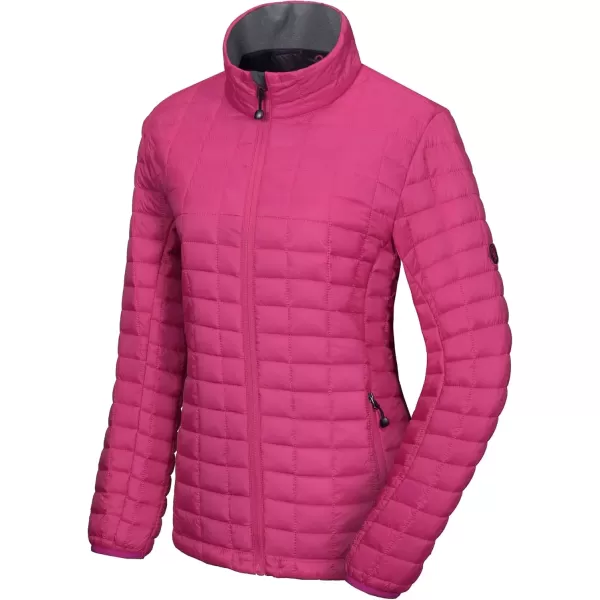 imageLittle Donkey Andy Womens Puffer Jacket Lightweight Warm Hiking Jacket with PostConsumer Synthetic InsulationUpgrade Rose