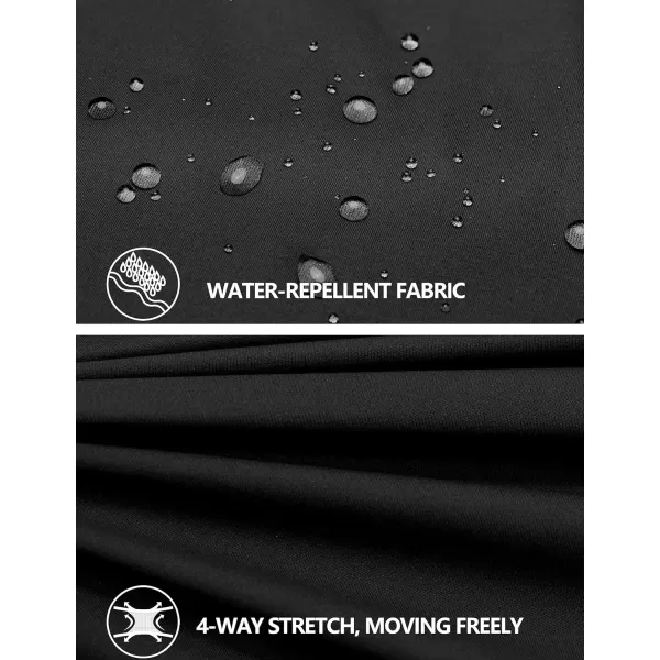 imageLittle Donkey Andy Womens Waterproof Cyling Jackets Rain Running Coats Lightweight Windproof PackableUpgraded Black