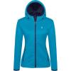 imageLittle Donkey Andy Womens Lightweight Hooded Softshell Jacket for Running Travel Hiking Windproof Water RepellentBlue