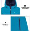 imageLittle Donkey Andy Womens Lightweight Hooded Softshell Jacket for Running Travel Hiking Windproof Water RepellentBlue