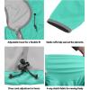 imageLittle Donkey Andy Womens Lightweight Hooded Softshell Jacket for Running Travel Hiking Windproof Water RepellentIce Green