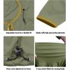 imageLittle Donkey Andy Womens Lightweight Hooded Softshell Jacket for Running Travel Hiking Windproof Water RepellentSage