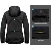 imageLittle Donkey Andy Womens Lightweight Rain Cycling Stretch Jacket with Hood Windproof and Waterproof Ultralight PackableUpgrade Hoodblack