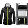 imageLittle Donkey Andy Womens Lightweight Rain Cycling Stretch Jacket with Hood Windproof and Waterproof Ultralight PackableUpgrade Hoodblack