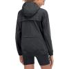 imageLittle Donkey Andy Womens Lightweight Rain Cycling Stretch Jacket with Hood Windproof and Waterproof Ultralight PackableUpgrade Hoodcharcoal