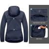imageLittle Donkey Andy Womens Lightweight Rain Cycling Stretch Jacket with Hood Windproof and Waterproof Ultralight PackableUpgrade Hoodensign Blue