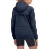 imageLittle Donkey Andy Womens Lightweight Rain Cycling Stretch Jacket with Hood Windproof and Waterproof Ultralight PackableUpgrade Hoodensign Blue