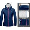 imageLittle Donkey Andy Womens Lightweight Rain Cycling Stretch Jacket with Hood Windproof and Waterproof Ultralight PackableUpgrade Hoodnavy