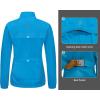 imageLittle Donkey Andy Womens Lightweight Rain Cycling Stretch Jacket with Hood Windproof and Waterproof Ultralight PackableUpgrade Pocketdiva Blue