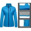 imageLittle Donkey Andy Womens Lightweight Rain Cycling Stretch Jacket with Hood Windproof and Waterproof Ultralight PackableUpgrade Pocketdiva Blue