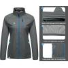 imageLittle Donkey Andy Womens Lightweight Rain Cycling Stretch Jacket with Hood Windproof and Waterproof Ultralight PackableUpgrade Pocketgray