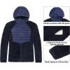 imageLittle Donkey Andy Womens Lightweight Warm Stretch Golf Jacket Full Zip Thermal Hybrid Thumbhole Running Hiking Track JacketAdeep Blue