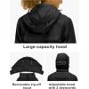 imageLittle Donkey Andy Womens Lightweight Waterproof Cycling Jacket with Removable Sleeves ampamp Hood for Biking Running GolfBlack