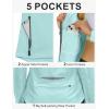 imageLittle Donkey Andy Womens Lightweight Waterproof Cycling Jacket with Removable Sleeves ampamp Hood for Biking Running GolfBlue Glow