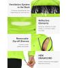 imageLittle Donkey Andy Womens Lightweight Waterproof Cycling Jacket with Removable Sleeves ampamp Hood for Biking Running GolfFluorescent Yellow